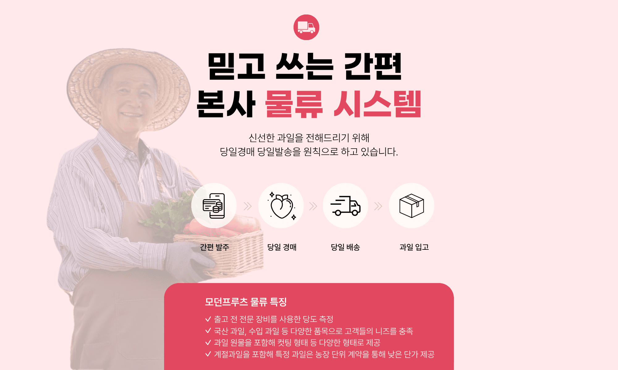 모던프루츠 배송시스템 미리보기